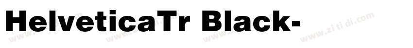 HelveticaTr Black字体转换